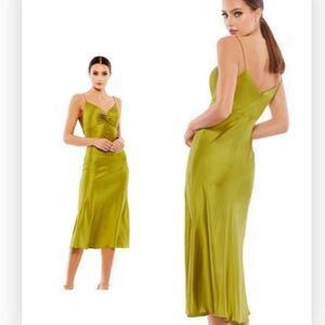 Ieena Duggal - 70167 Midi Plain Sleeveless Dress Size 6 NWT $298